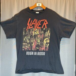Slayer Reign in Blood Band T-Shirt - Delta Pro Weight - Y2K Vintage Style